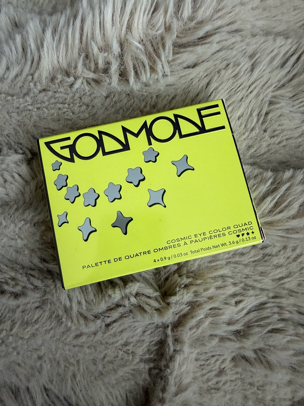 Godmode Neon Yellow Cosmic Eye Color Quad Palette